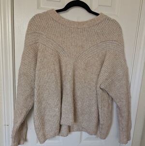 Madewell Cozy Beige Knit Sweater